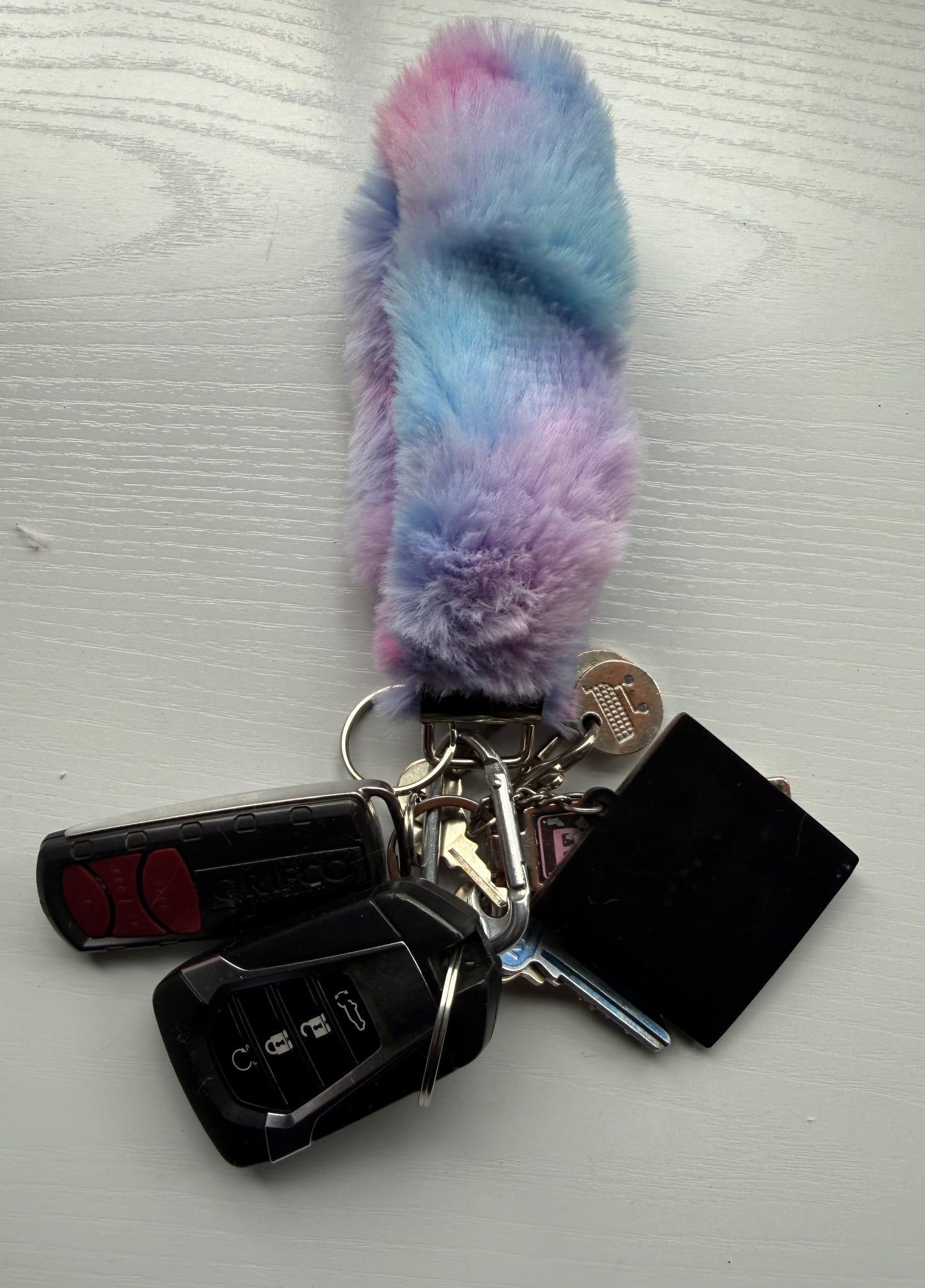 Fluffy Wristlets or keychains