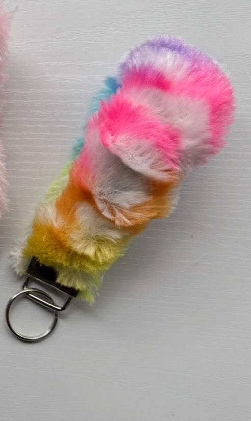 Fluffy Wristlets or keychains